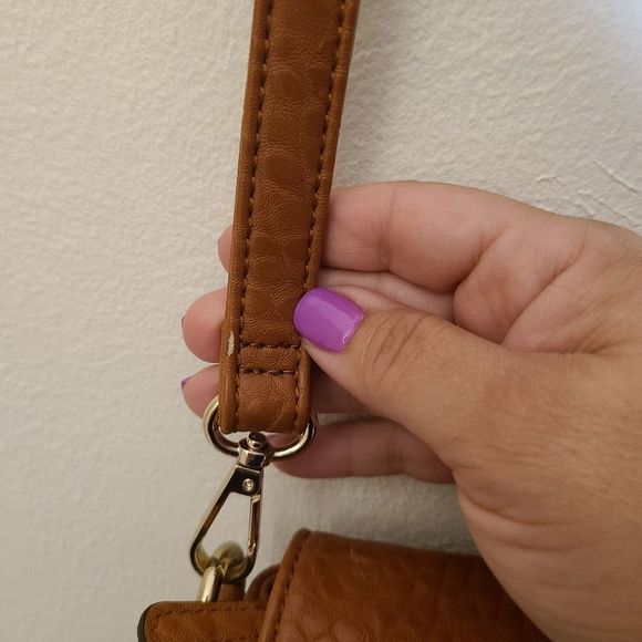 V Couture by Kooba brown studded crossbody with adjustable strap - Picture 9 of 16